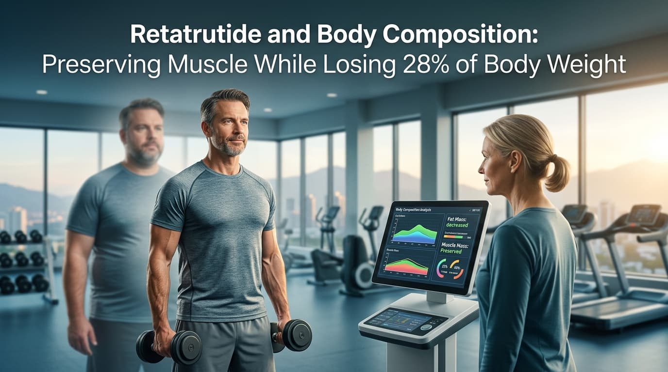Hero image for: Retatrutide and Body Composition: Preserving Muscle While Losing 28% of Body Weight